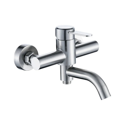 Mitigeur Douche Double Sortie en Acier Inoxidable