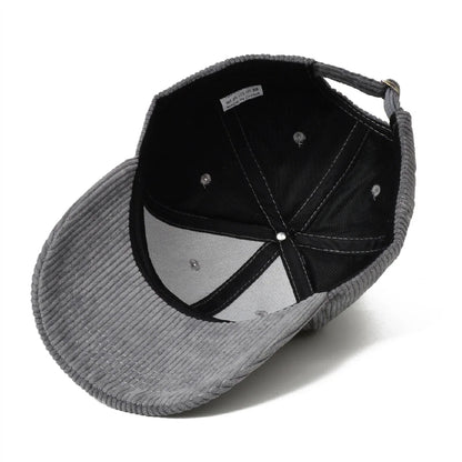 Casquette Unisexe Velours Côtelé