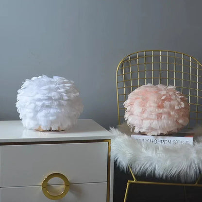Lampe de chevet Plume Moderne