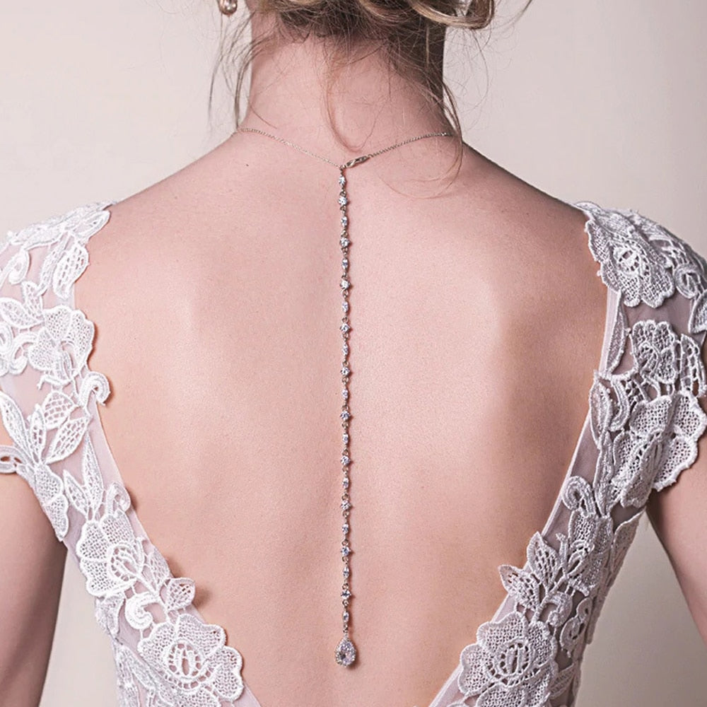Collier de Dos Argent Mariage