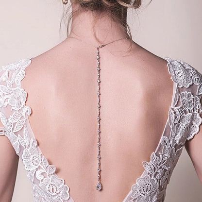 Collier de Dos Argent Mariage