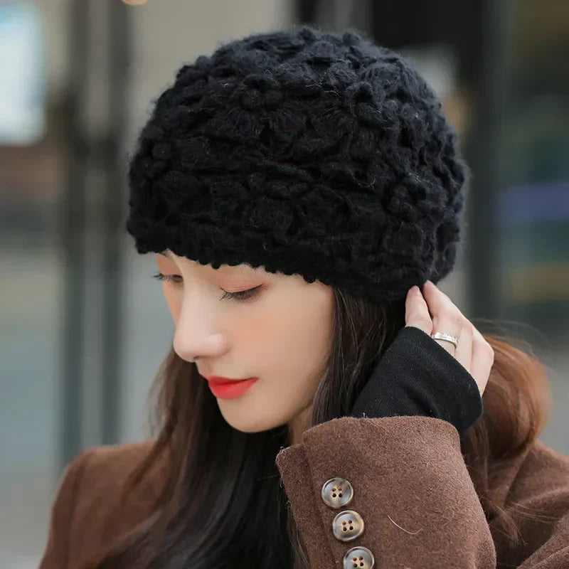 Bonnet Femme Crocheté Léger - Floraso
