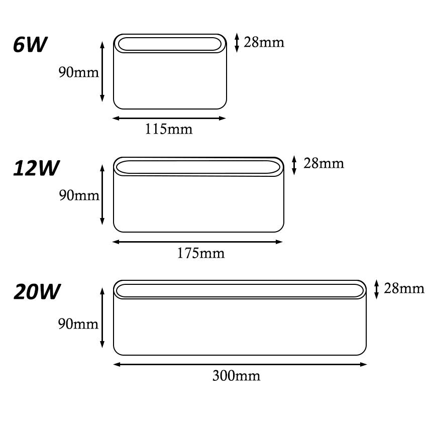 Lampe de chevet Murale Moderne Bloc