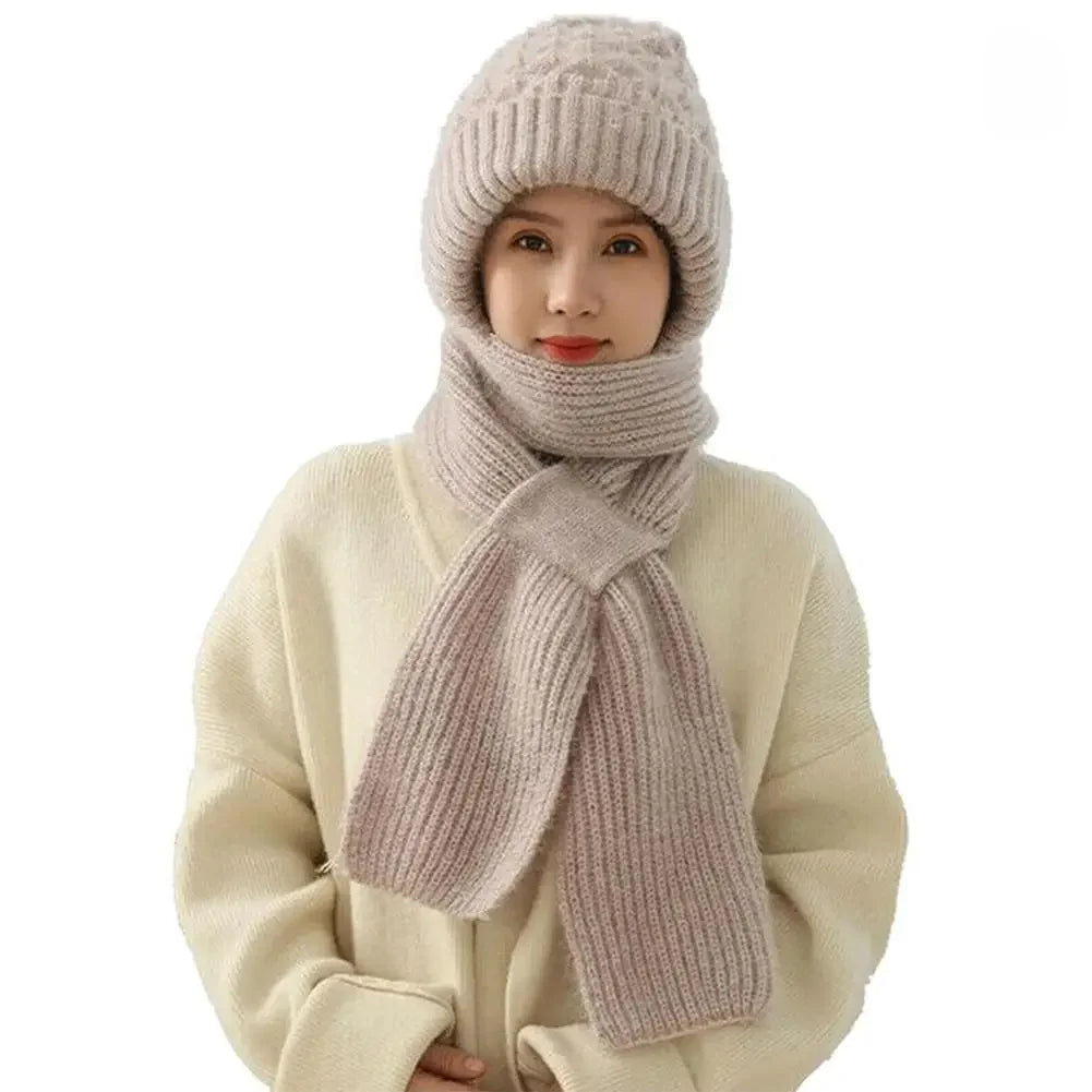 Bonnet Femme Intégral Coupe-Vent Épais - Alpine