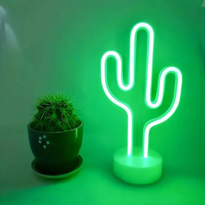 Lampe de Chevet Cactus Néon