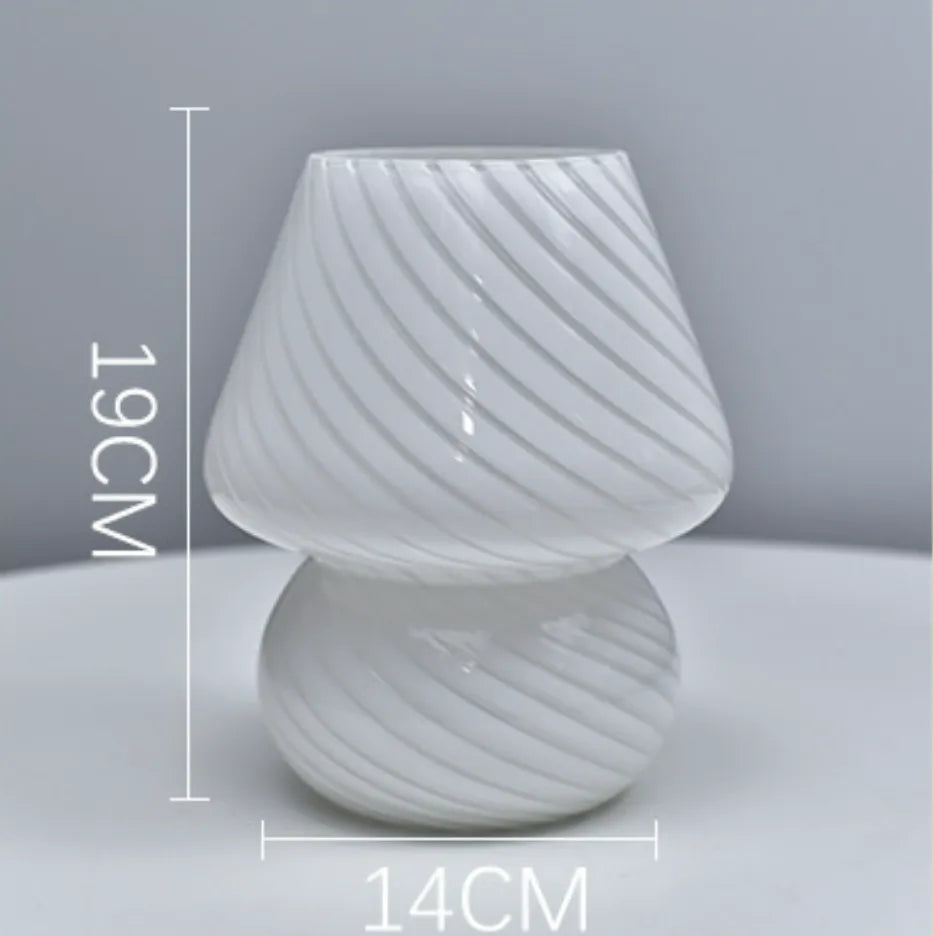 Lampe de chevet Vintage en Verre