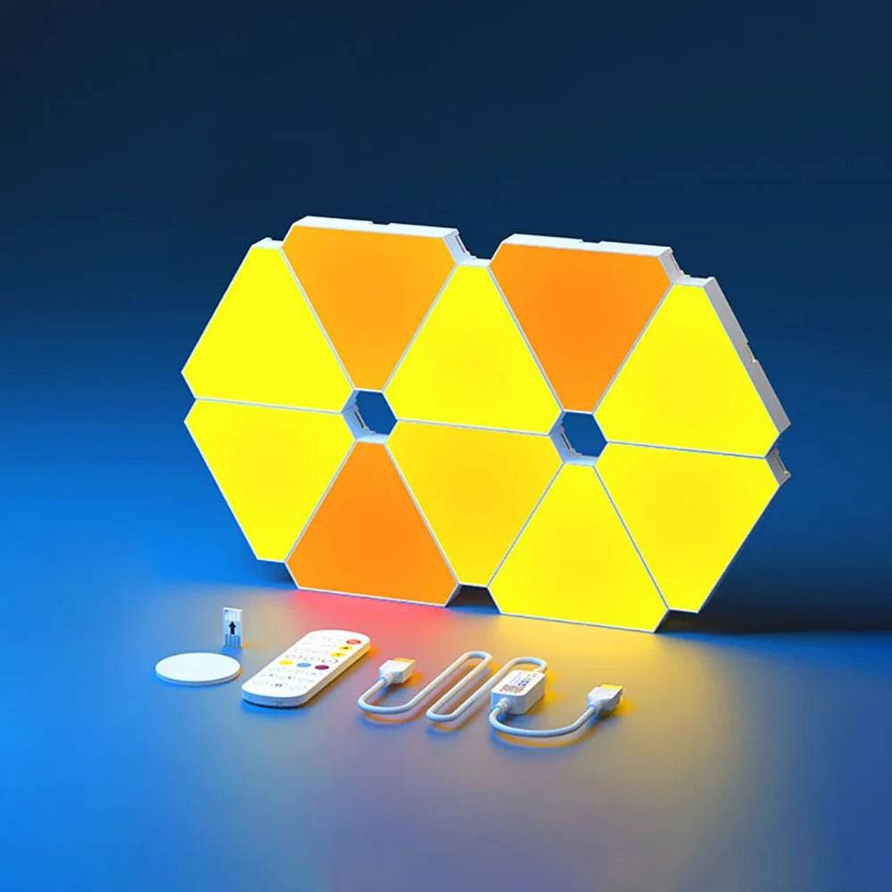 Lampe de chevet Murale LED Triangulaire RGB