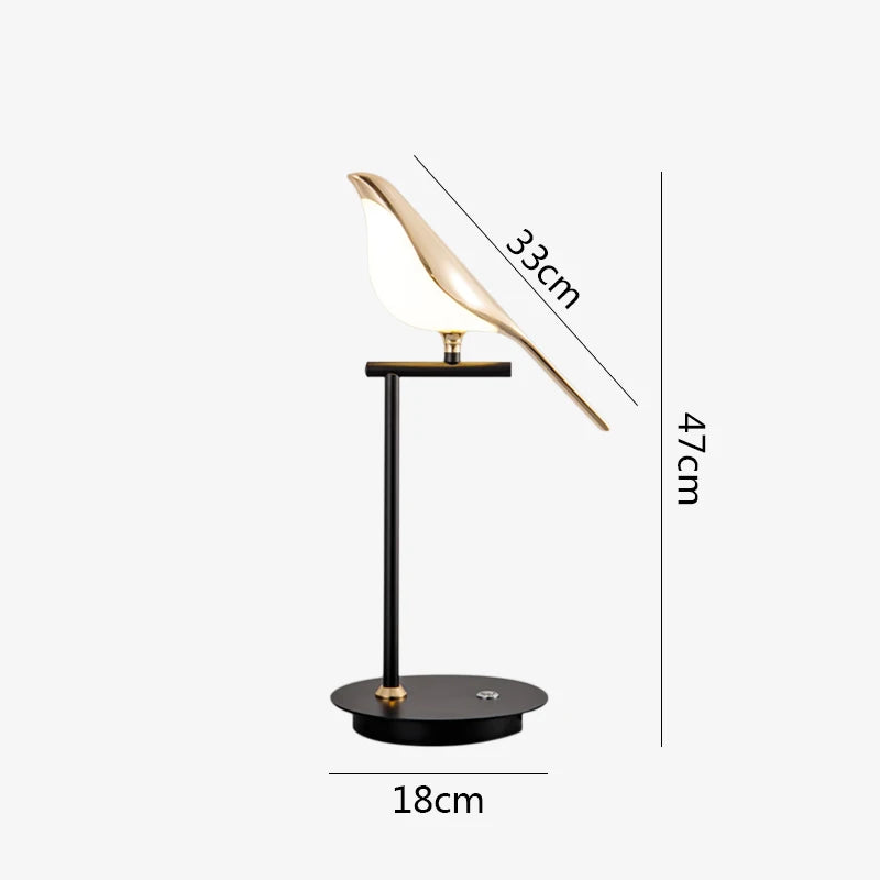 Lampe de Chevet Design Oiseau Lumineux