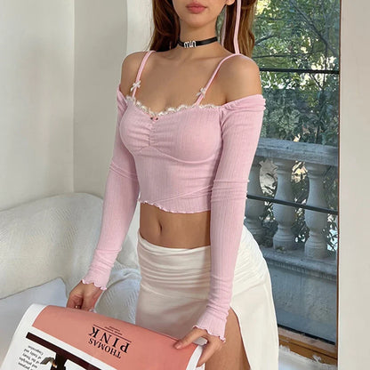 Crop top rose pale