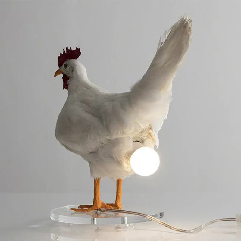 Lampe de Chevet Poule LED Tactile Originale
