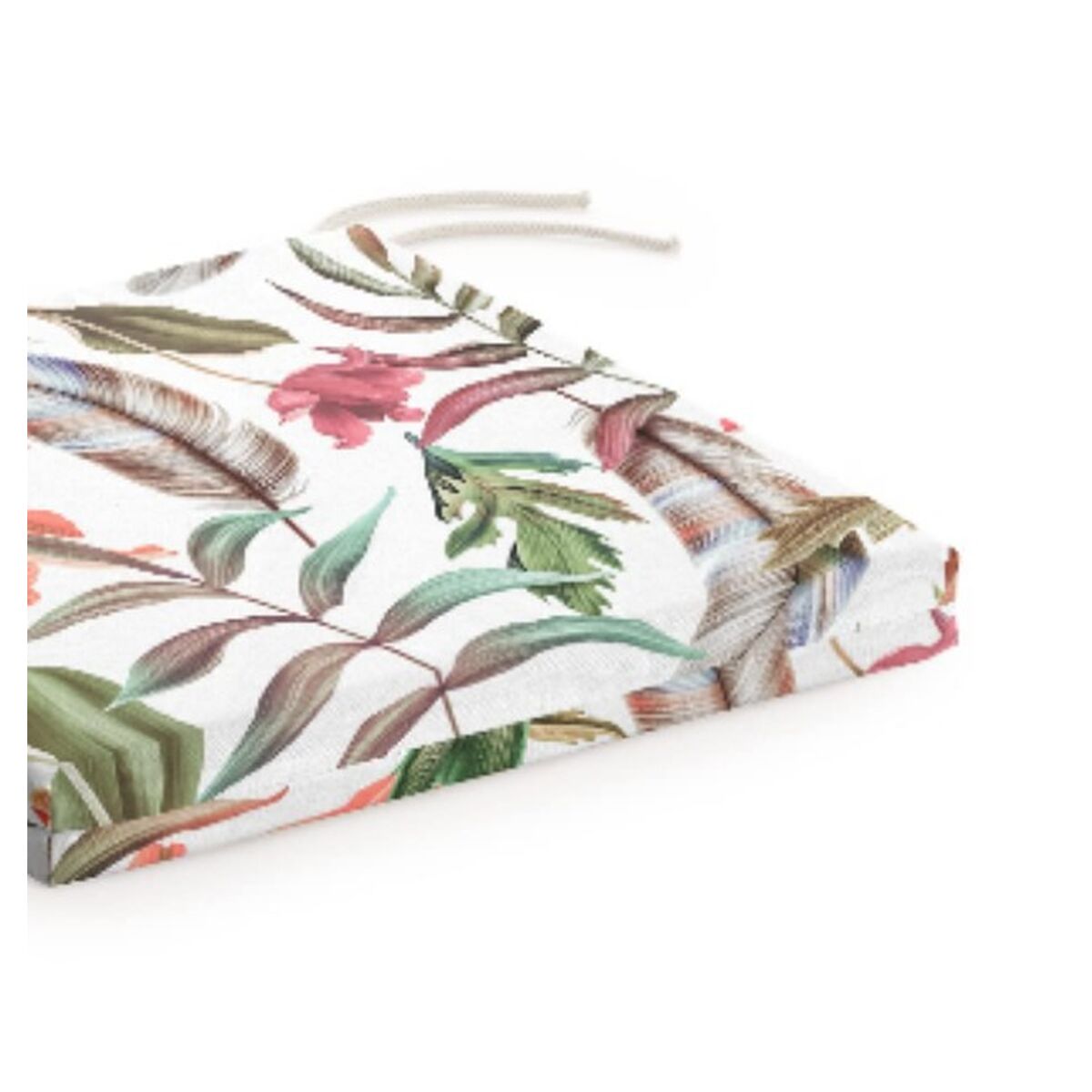 Coussin de chaise à fleurs tropicales 40 x 5 x 40 cm