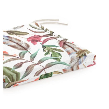 Coussin de chaise à fleurs tropicales 40 x 5 x 40 cm