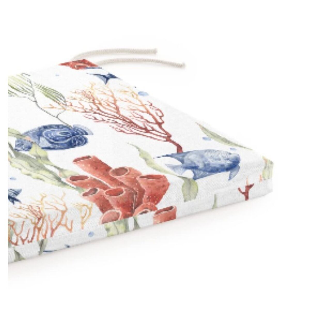 Coussin de chaise carré motif marin