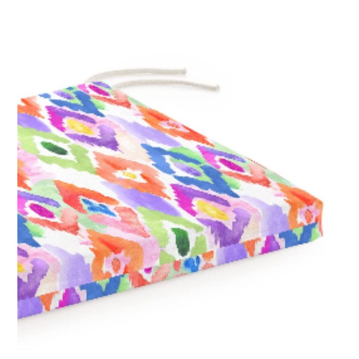Coussin de chaise épais multicolore à motifs abstraits