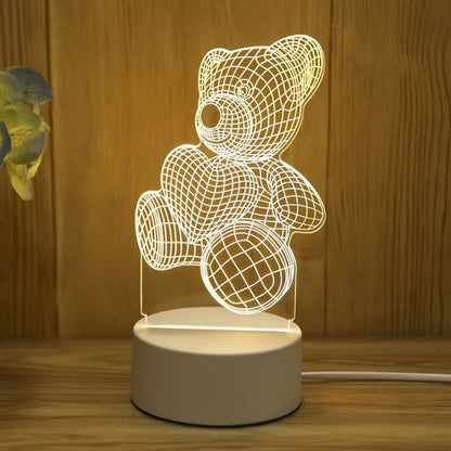 Lampe de chevet 3D Festive pour Enfants