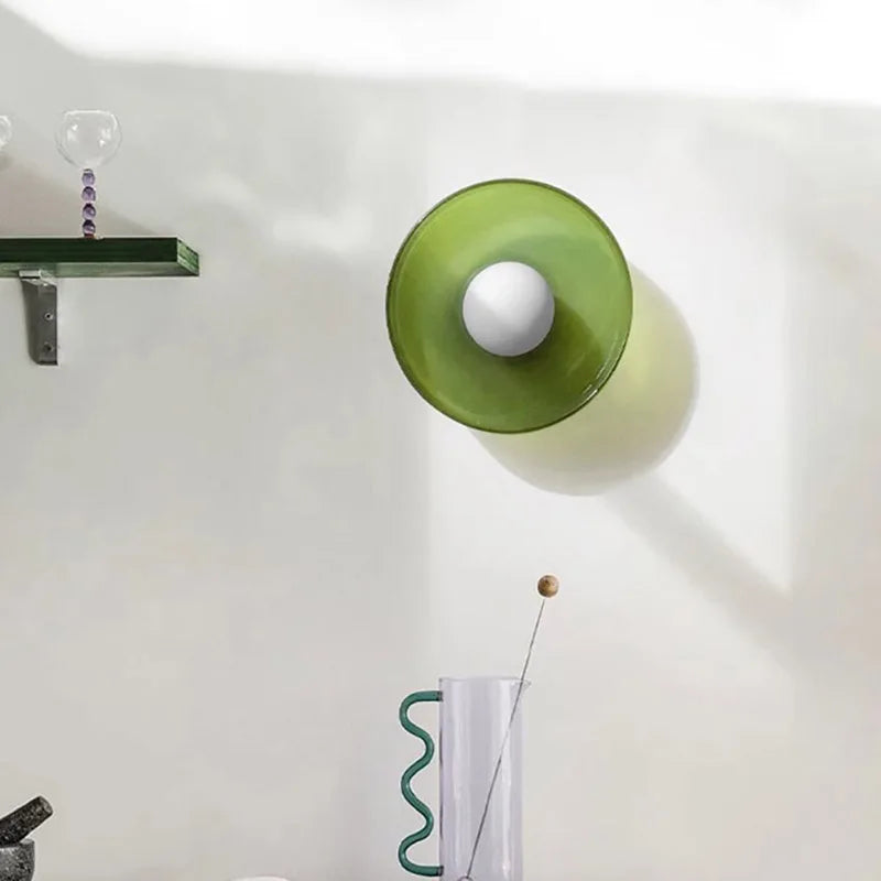 Lampe de chevet Murale en Verre LED Vintage