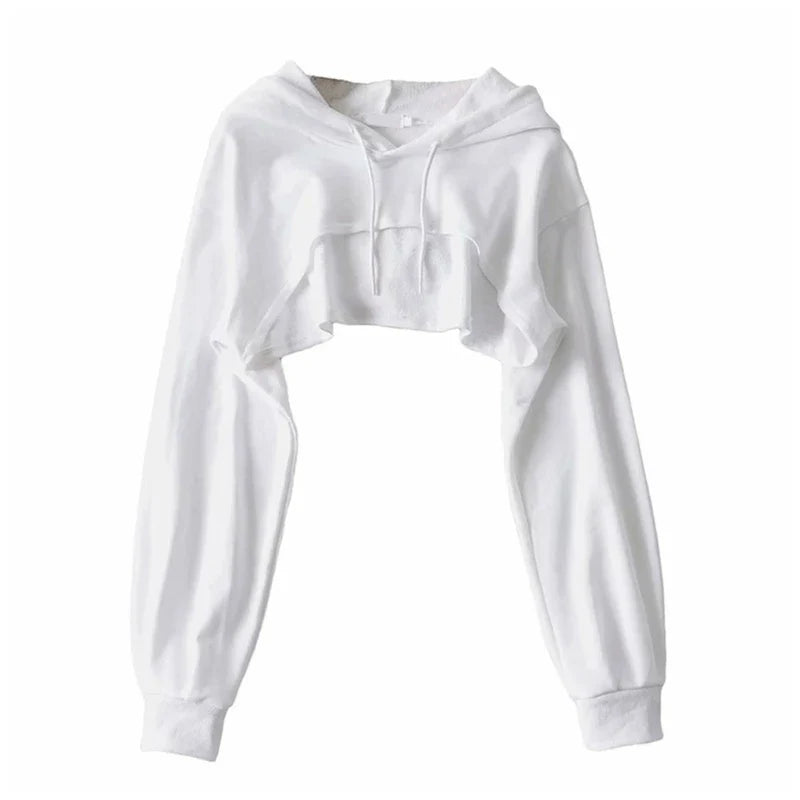Femme crop hoodie top