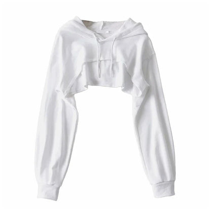 Femme crop hoodie top