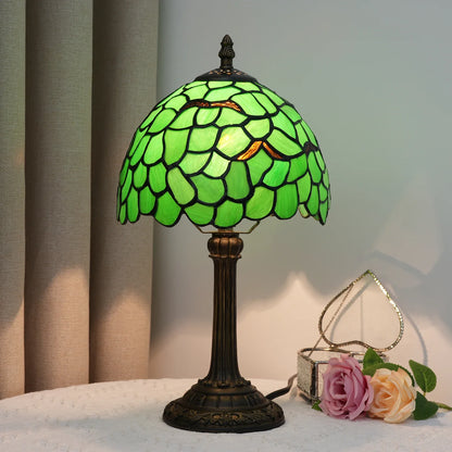Lampe de chevet Tiffany en Verre Vitrail avec Motif