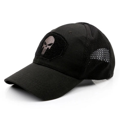 Casquette Tactique Camouflage Crâne – Black Ops