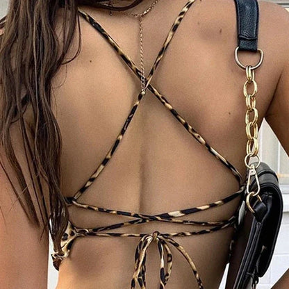 Crop top leopard