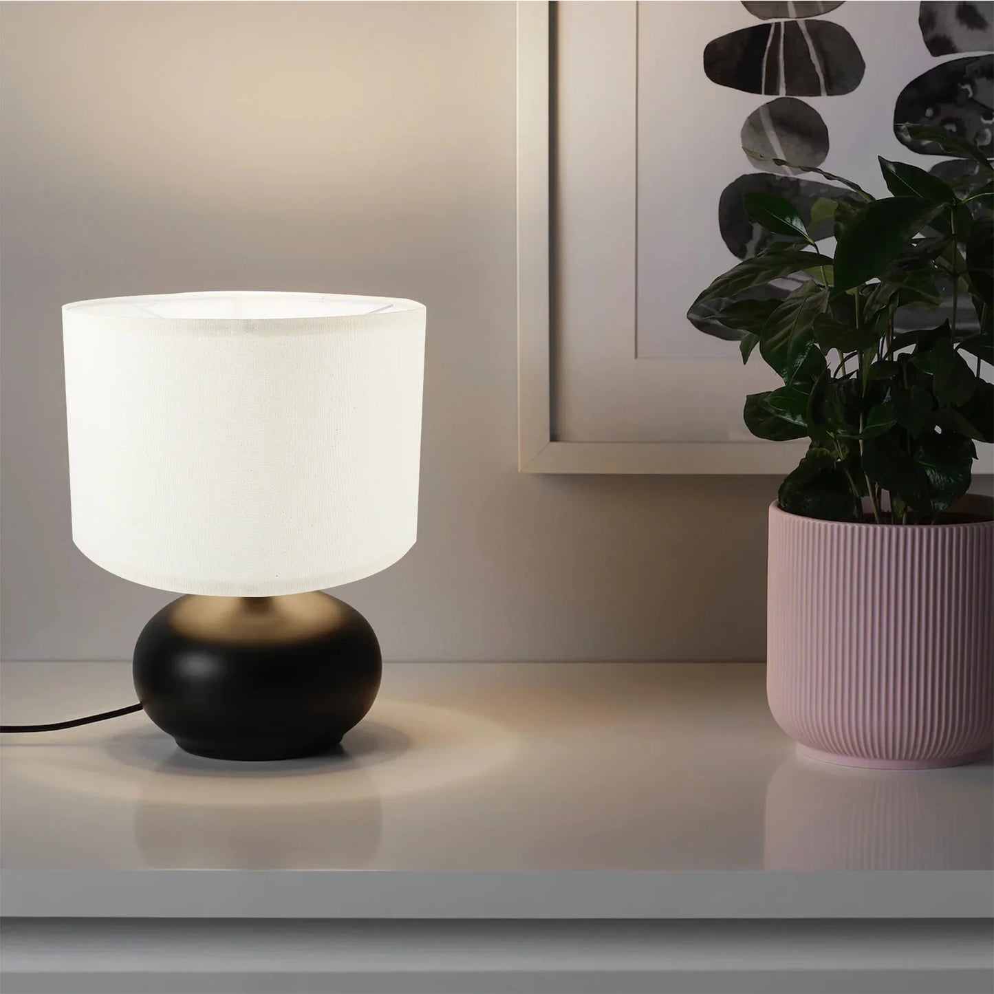 Abat-jour en Lin pour Lampe de Chevet