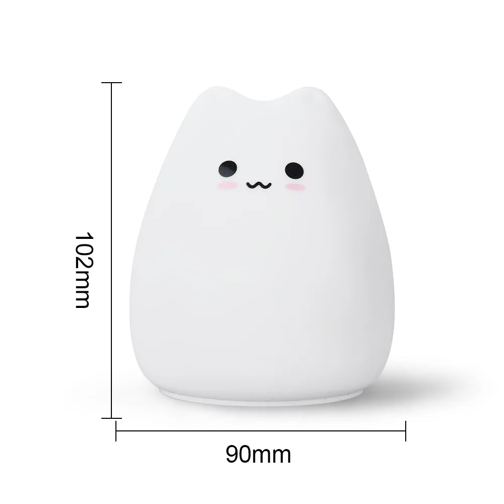 Lampe de chevet Chat Mignon Tactile pour Enfants