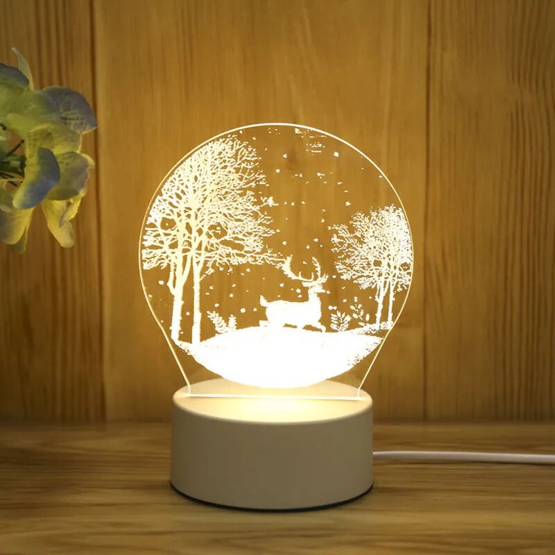 Lampe de chevet 3D Festive pour Enfants
