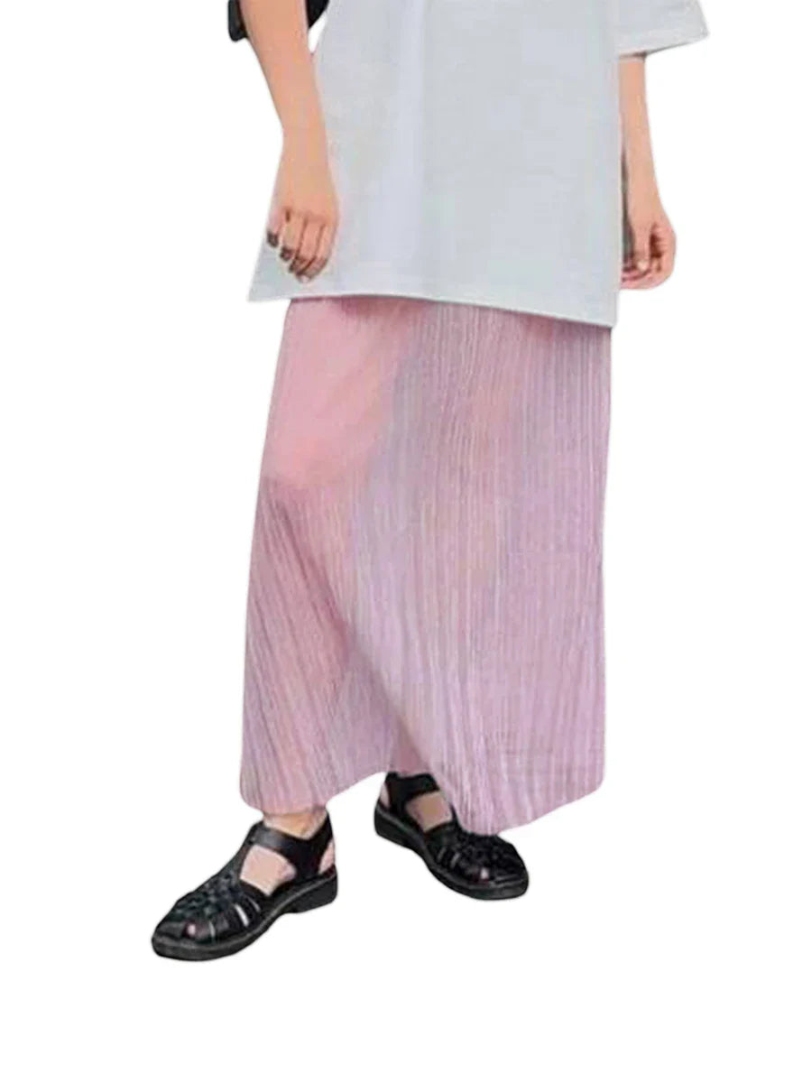 Jupe plissée transparente