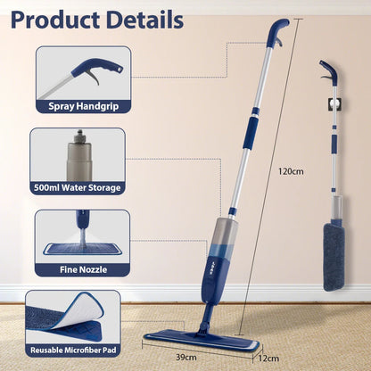 Balai Serpillère Vaporisateur pour la Cuisine (carrelage et bois)