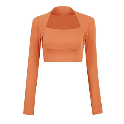 Crop top femme yoga