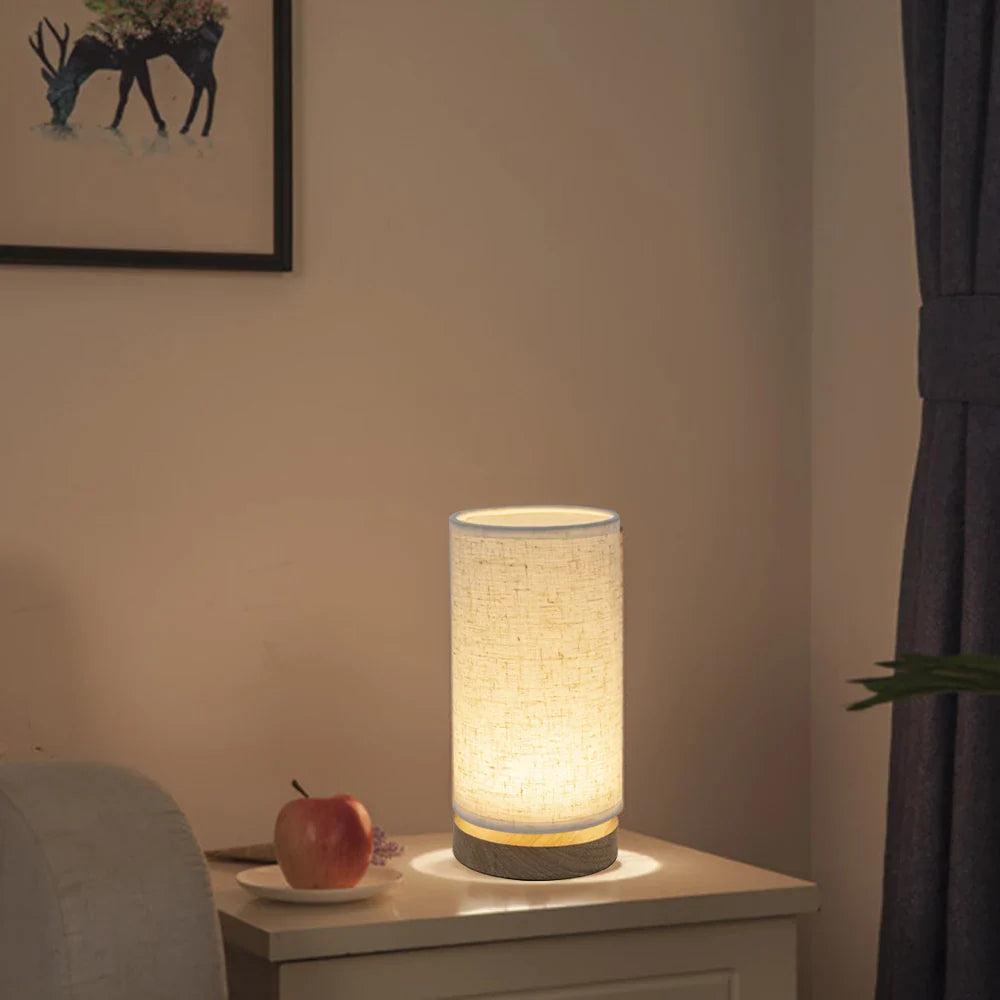 Lampe de Chevet Moderne Bois Massif LED