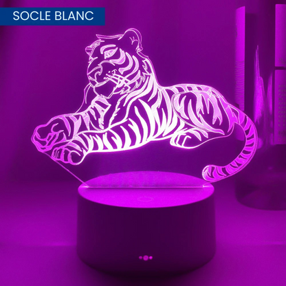 Lampe de Chevet 3D LED Tigre pour Enfant