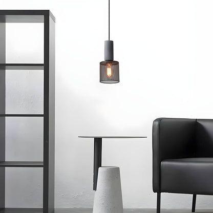 Suspension Shane Moderne en Béton et Fer – Lampe Design Industriel