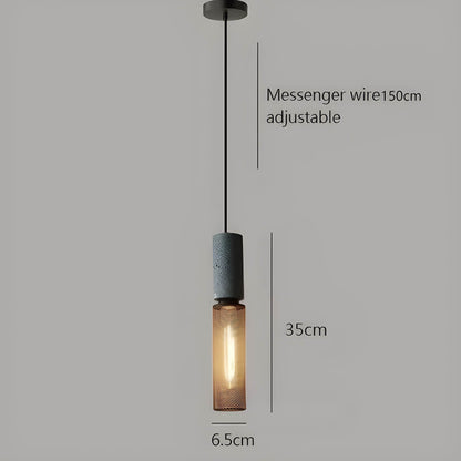 Suspension Shane Moderne en Béton et Fer – Lampe Design Industriel