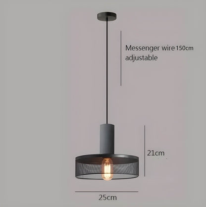 Suspension Shane Moderne en Béton et Fer – Lampe Design Industriel