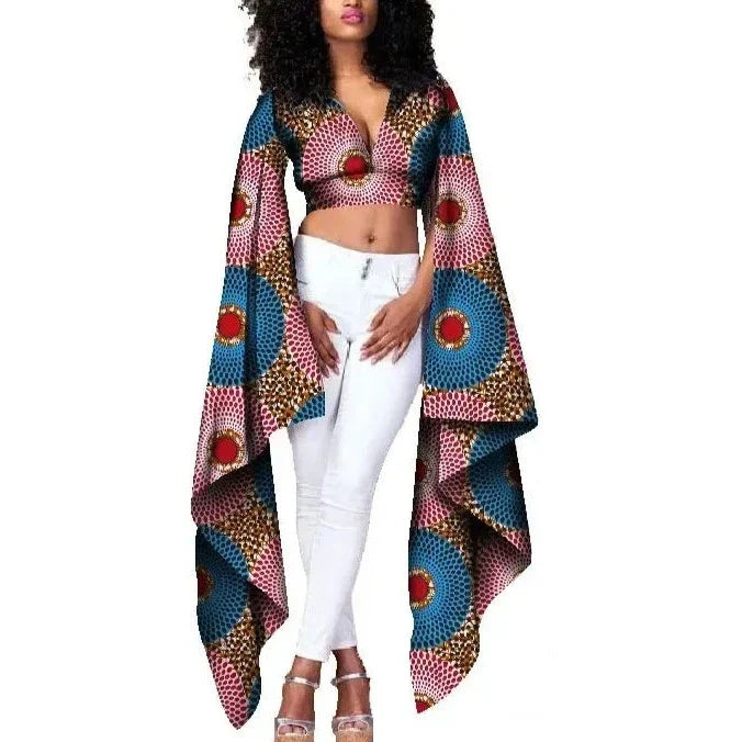 Africain femme crop top