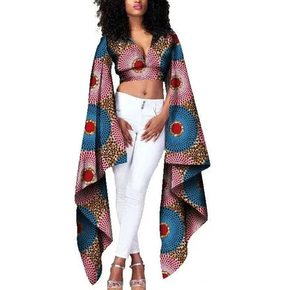 Africain femme crop top