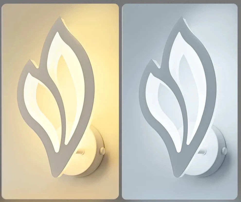 Lampe de chevet Murale Luxe Feuilles