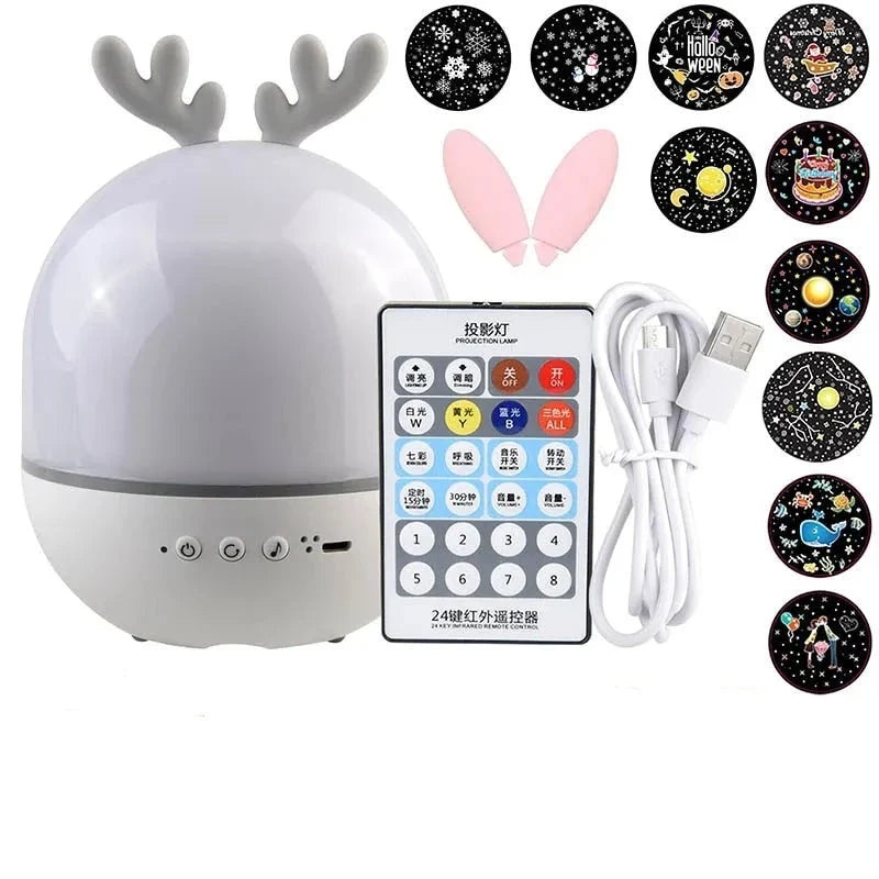 Lampe de chevet USB Projecteur Cerf