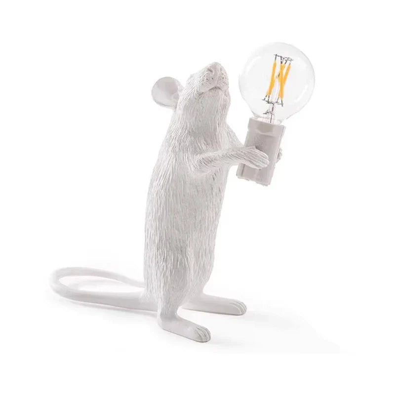 Lampe de Chevet Moderne en Résine en Forme de Rat