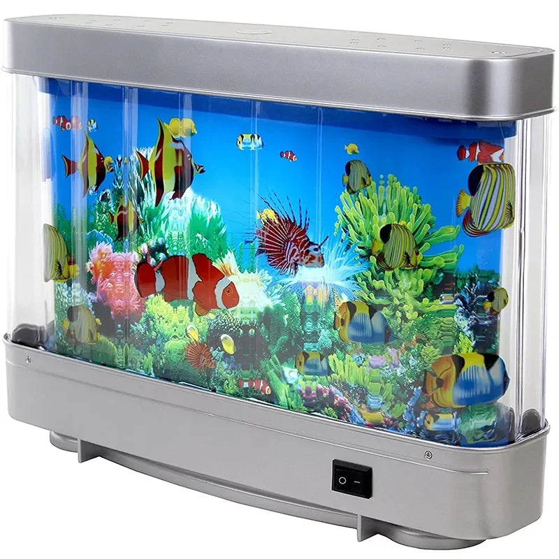 Lampe de Chevet Aquarium Poissons Tropicaux pour Enfants