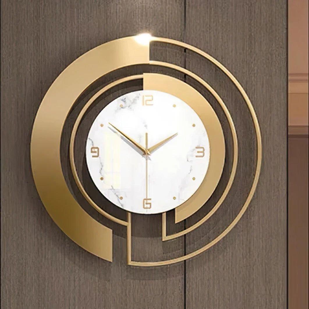 Horloge Murale Dorée