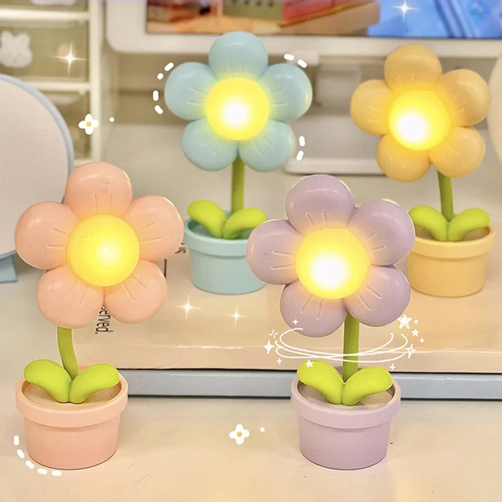 Lampe de Chevet Fleurs LED Mini