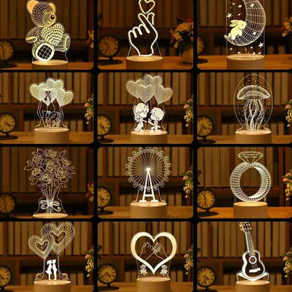 Lampe de chevet 3D Festive pour Enfants