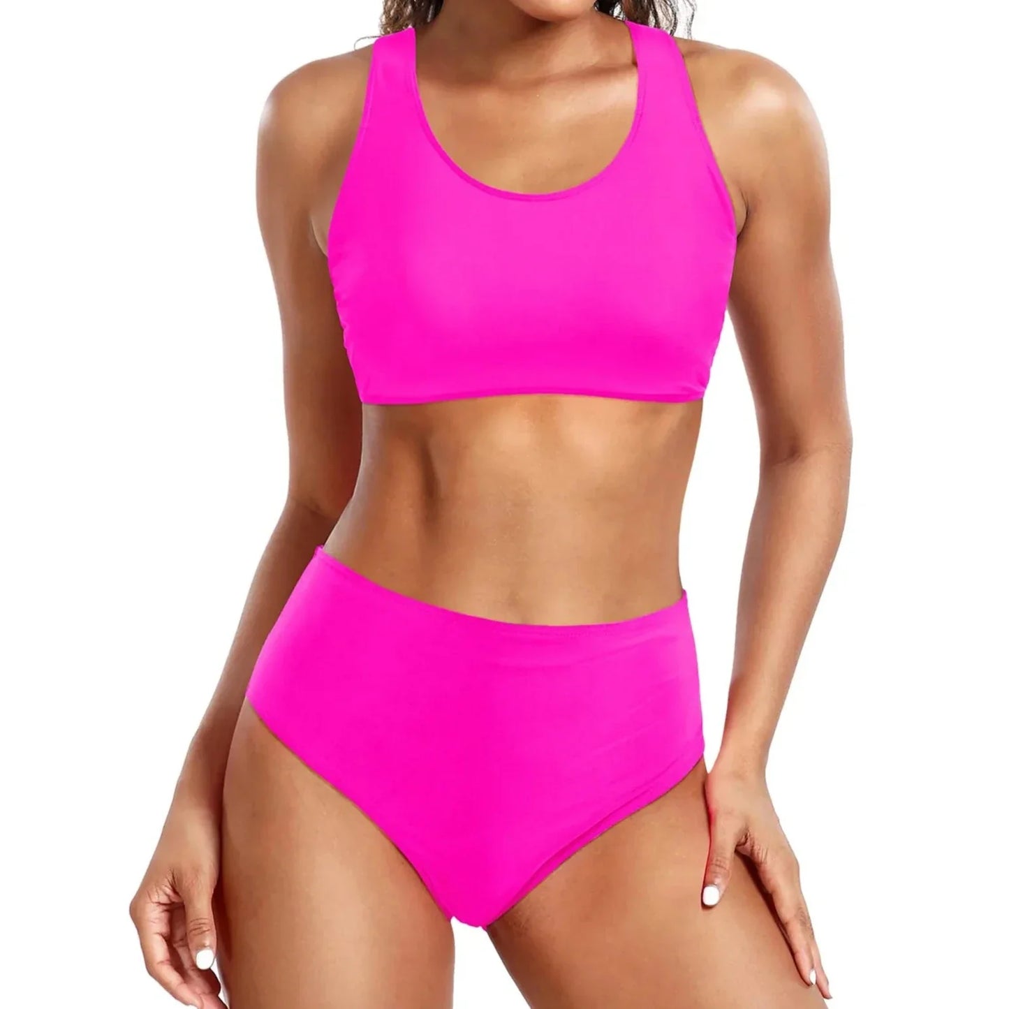 Femme crop top maillot de bain