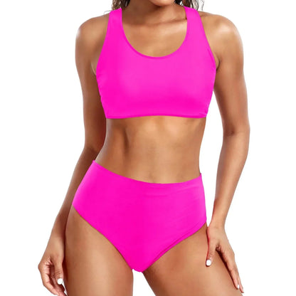 Femme crop top maillot de bain