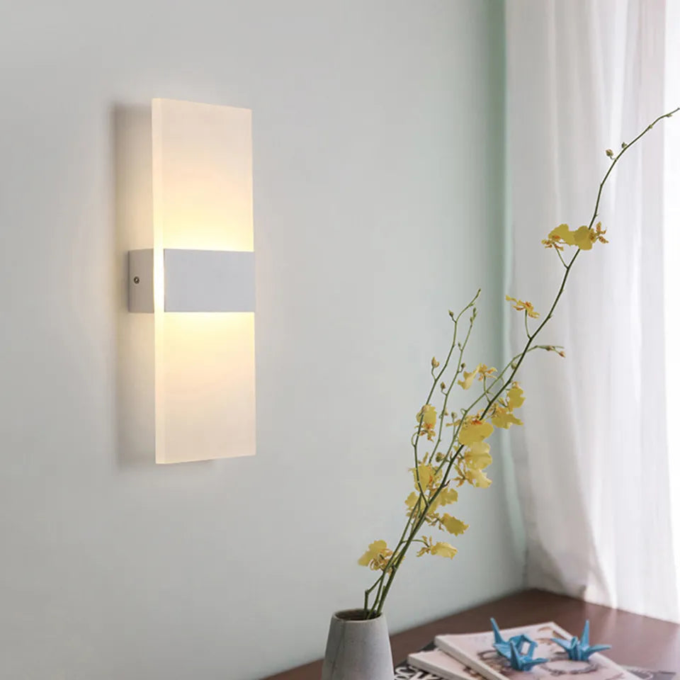 Lampe de chevet Murale Tactile Rectangulaire