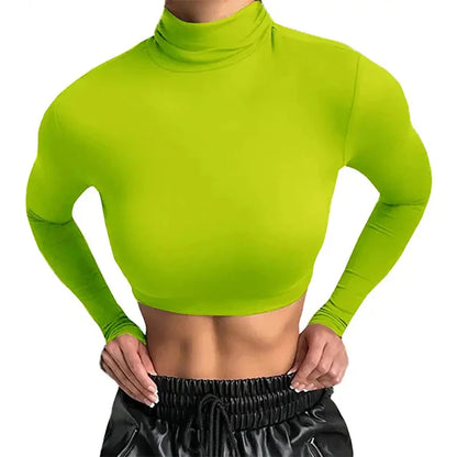 Lime green crop top
