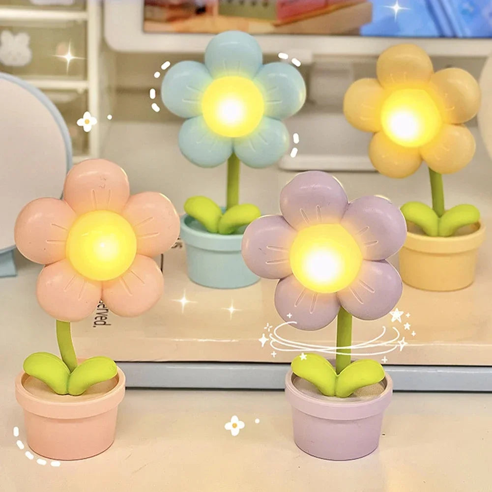 Lampe de Chevet Fleurs LED Mini